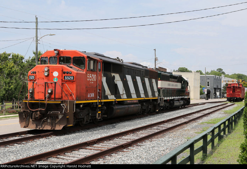 ACWR 5520 & 6918 parked in downtown